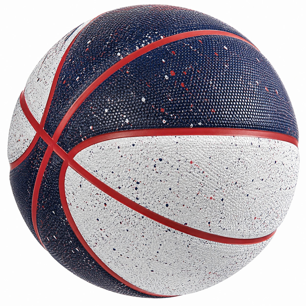 Ballon de basket extérieur robuste Bleu/Blanc/Rouge