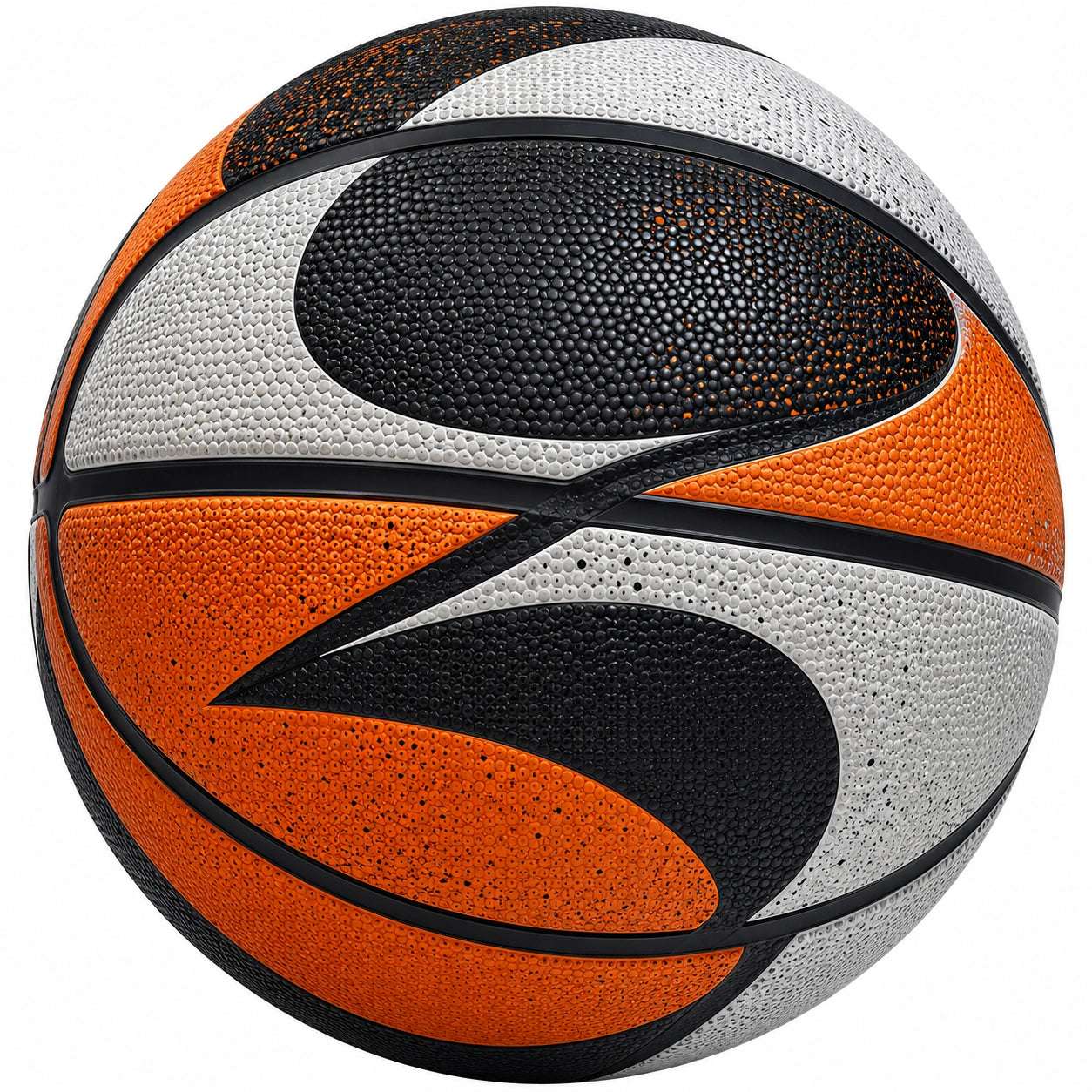 Ballon de basket extérieur intérieur orange noir blanc
