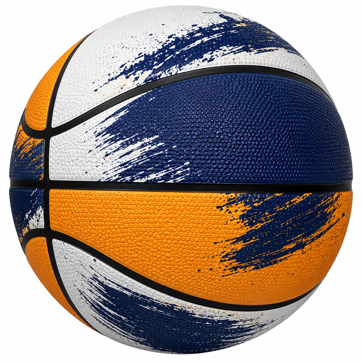 Ballon de basket extérieur taille 7 orange/blanc/bleu