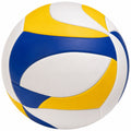 Ballon de volley blanc, bleu et jaune pour intérieur et extérieur