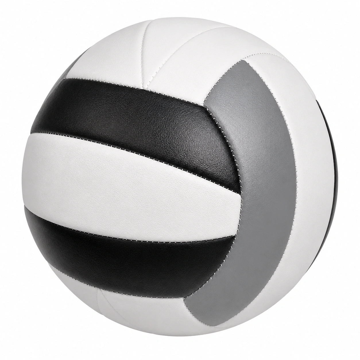 Ballon de volleyball intérieur extérieur blanc noir gris