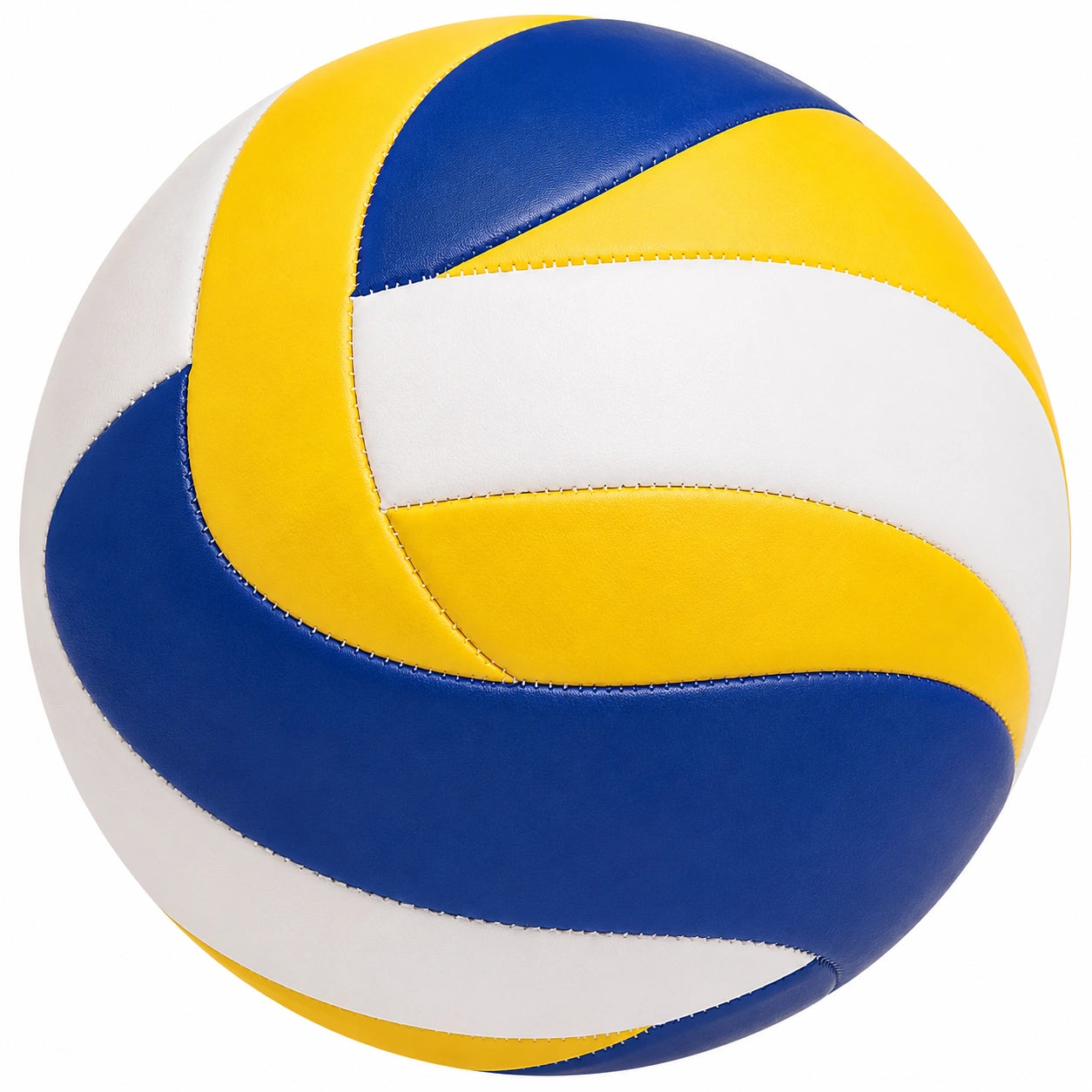 Ballon de volley bleu/jaune/blanc pour intérieur et extérieur