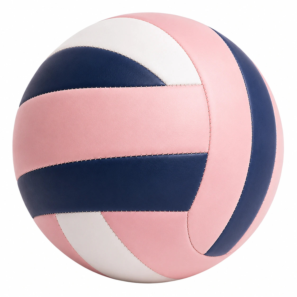 Ballon de volley haute qualité - Bleu, Rose et Blanc