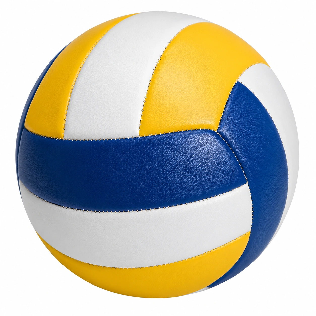 Ballon de volleyball bleu, jaune et blanc pour loisirs et professionnels