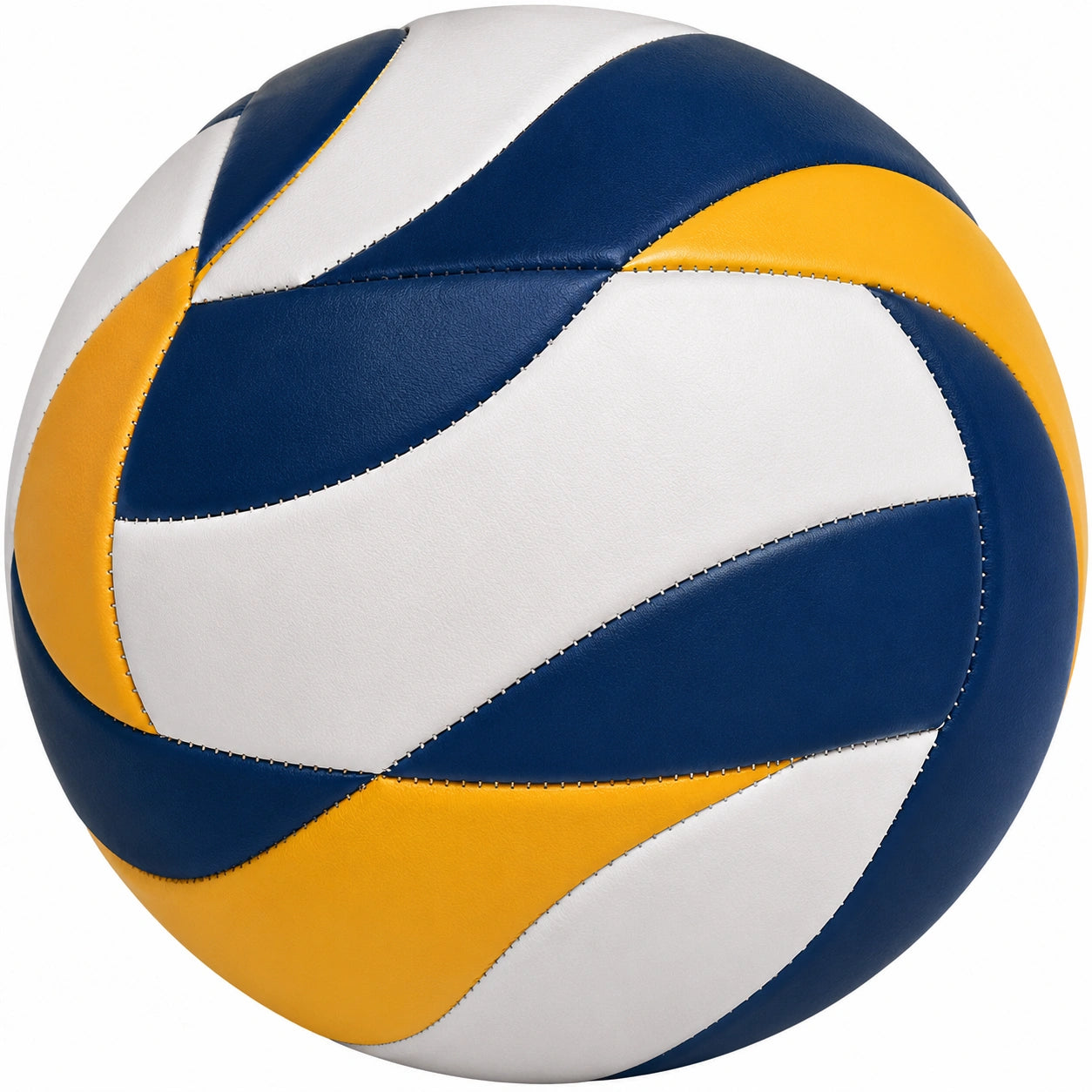 Ballon de volley bleu, blanc et jaune pour intérieur et extérieur