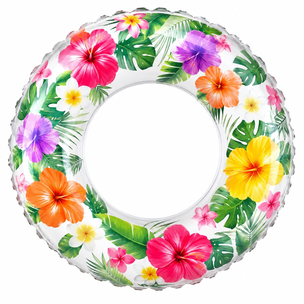 Bouée Gonflable Tropicale 90cm Multicolore
