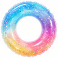 Bouée Gonflable Arc-en-ciel Étoilé Multicolore 91cm