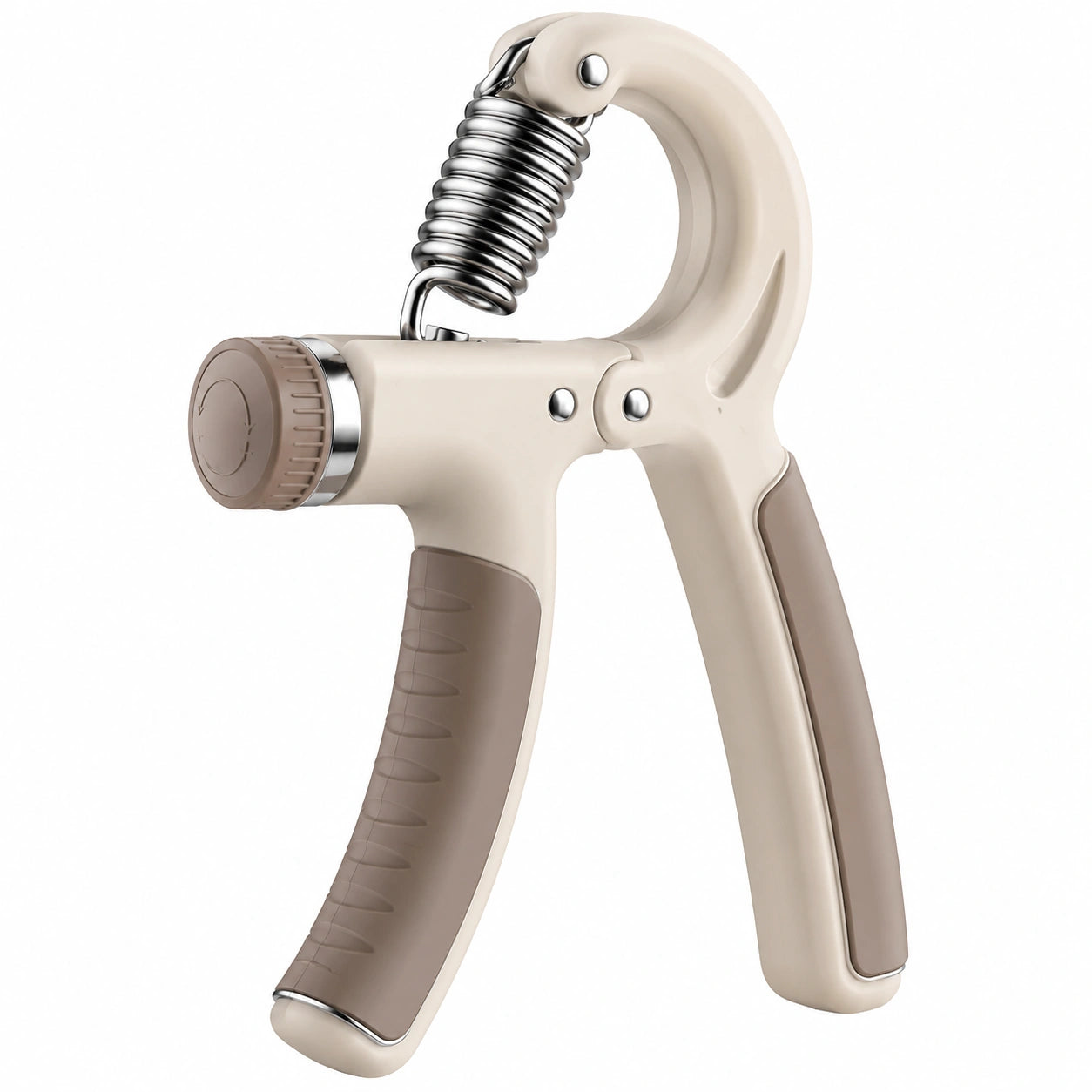 Pince de musculation ajustable 5-60 kg beige et marron