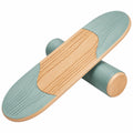 Planche d'équilibre en bois avec surface anti-dérapante vert